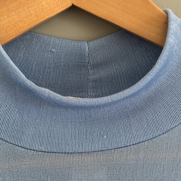 Ice Blue Slinky Top - Picture 2 of 9